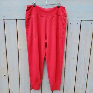 Athleta Women's Coaster Luxe High Rise Jogger Red (Cardinal) XL Athleisure Comfy